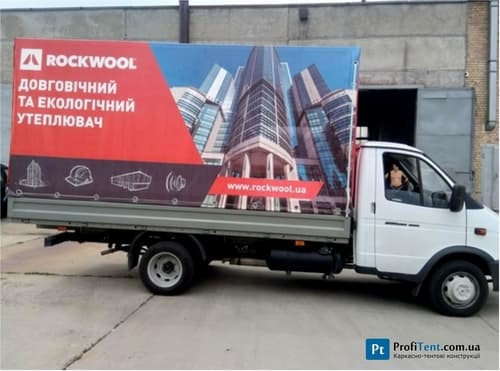 Тент на вантажівку з повнокольоровим друком
